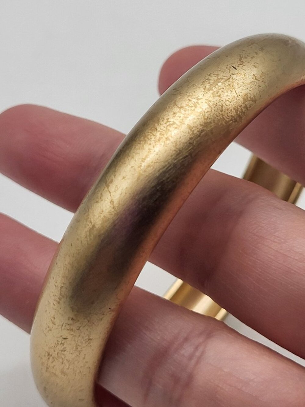 Vintage Roberta Chiarella Gold Tone Bangle Bracelet Minimalist *Read - Picture 6 of 9